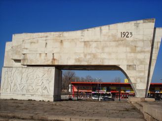 Das Denkmal in der September-Aufstand, Pazardzhik die Gefallenen