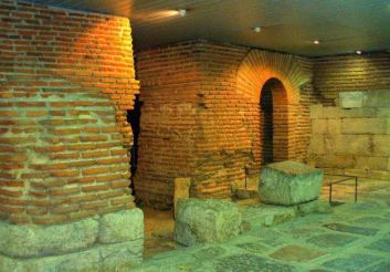 Die Ruinen der alten Festung Serdika Sofia